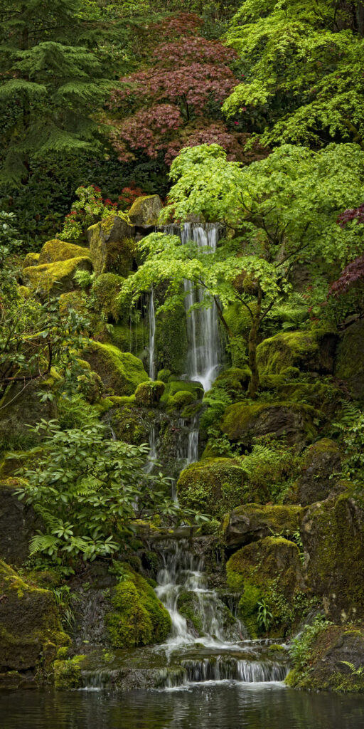 Falls at the Japanese Garden, Portland, Oregon